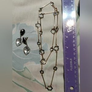 Jewelry set necklace and earrings